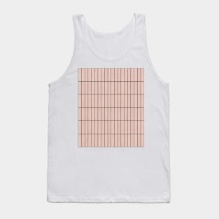 Rectangular Grid Pattern - Pale Pink Tank Top